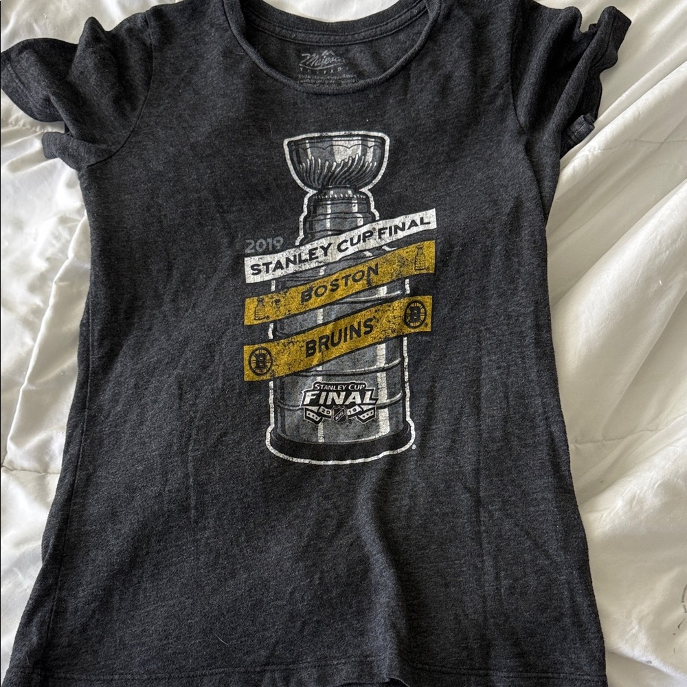Boston Bruins Stanley Cup Final Women's Black Tee
